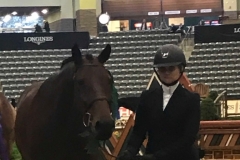 Holly King at the National Horse Show with Manhattan